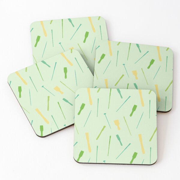 Item preview, Green Paintbrush Pattern designed and sold by Sengflo.