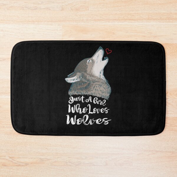 Item preview, Just A Girl Who Loves Wolves designed and sold by Aminepop.