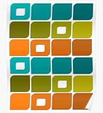 Mid-Century Modern Geometric Pattern Poster