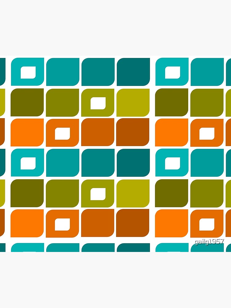Mid-Century Modern Geometric Pattern by gailg1957