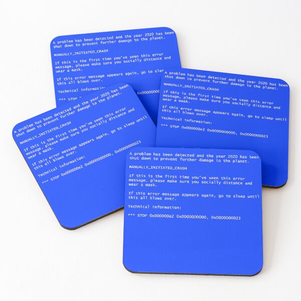 Item preview, Blue Screen of Death Year 2020 designed and sold by Nerd Shizzle.