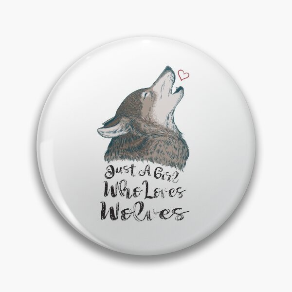 Item preview, Just A Girl Who Loves Wolves designed and sold by Aminepop.
