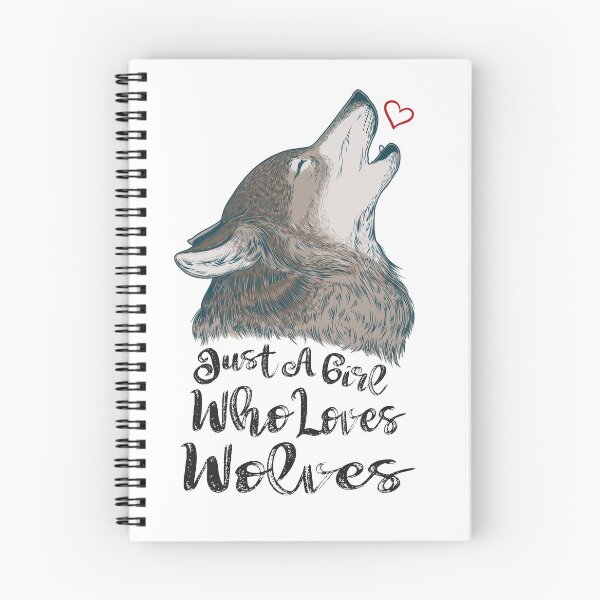 Item preview, Just A Girl Who Loves Wolves designed and sold by Aminepop.