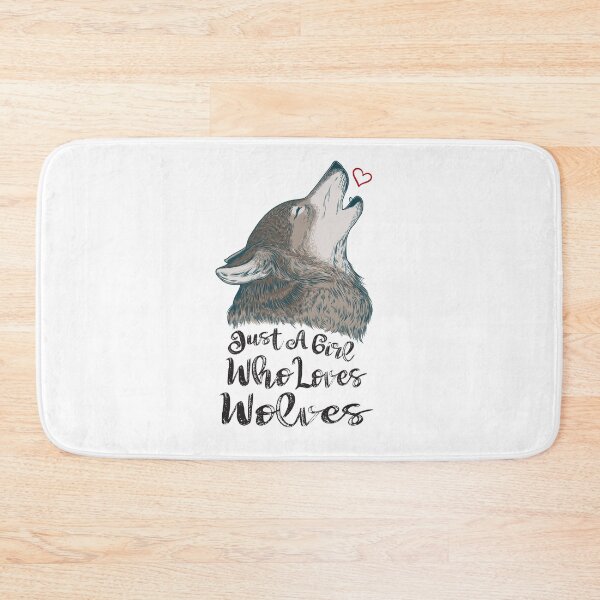 Item preview, Just A Girl Who Loves Wolves designed and sold by Aminepop.