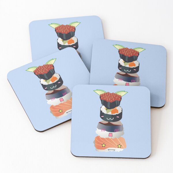 Item preview, Sushi tower kawaii emoji design designed and sold by Japanculture.