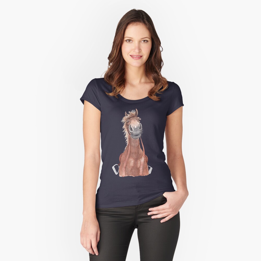 Item preview, Fitted Scoop T-Shirt designed and sold by gonesketching.