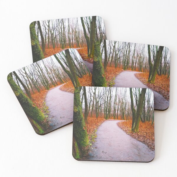 Item preview, Way through a bright autumn forest designed and sold by helenkaiy.