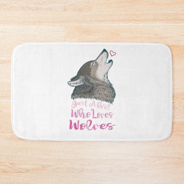 Item preview, Just A Girl Who Loves Wolves designed and sold by Aminepop.