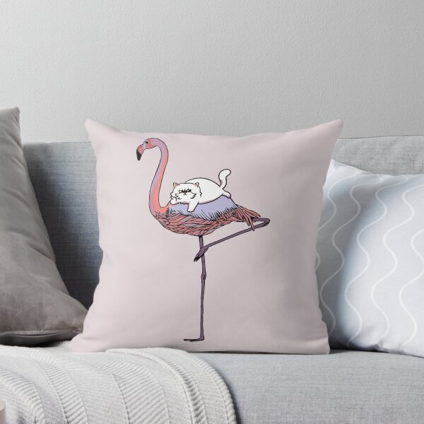 Artikelvorschau, Flamingo und Perserkatze entworfen und verkauft von Huebucket.