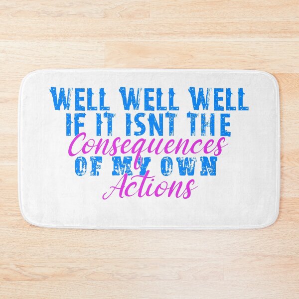 Item preview, If it isnt the consequences to my own actions - funny baby clothes, blue and pink designed and sold by DesignsBySaxton.
