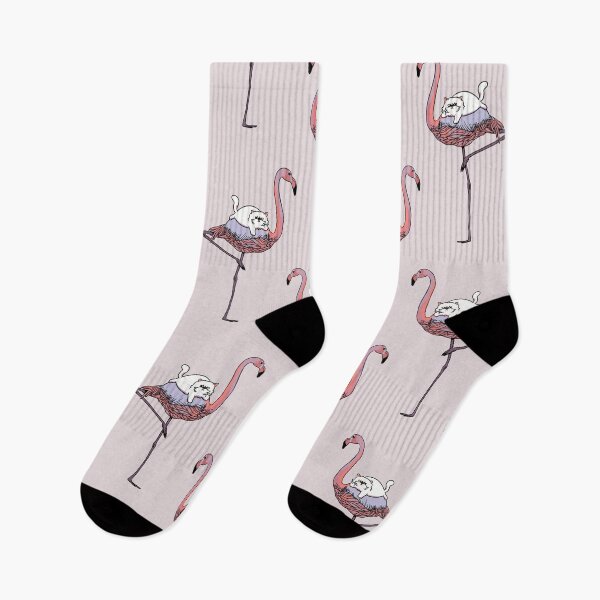 Artikelvorschau, Flamingo und Perserkatze entworfen und verkauft von Huebucket.