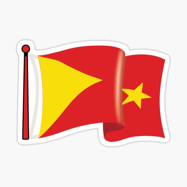 Tigray flag waving Sticker