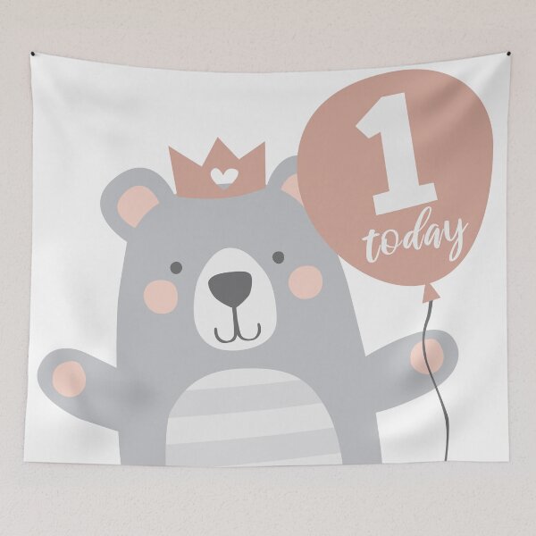 Item preview, Happy First (1st) Birthday designed and sold by LouiseFranksArt.