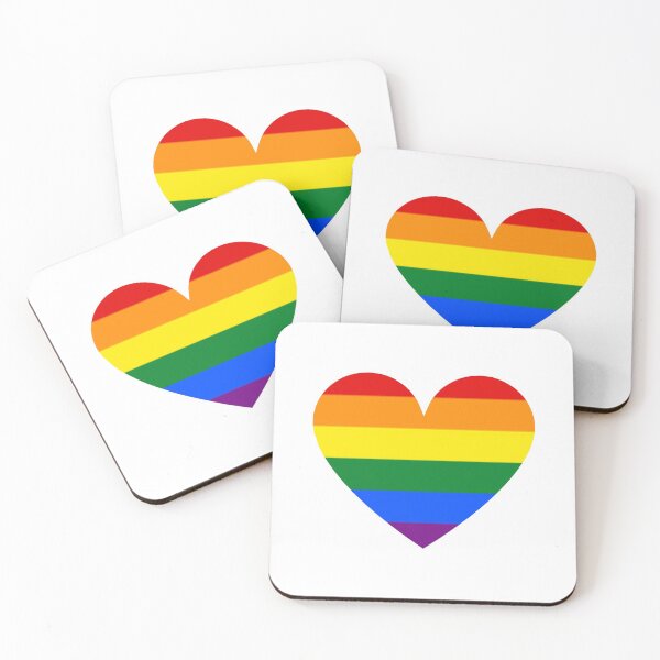 Item preview, Pride Flag Heart - Gay Pride - White Background designed and sold by thesassypanda.