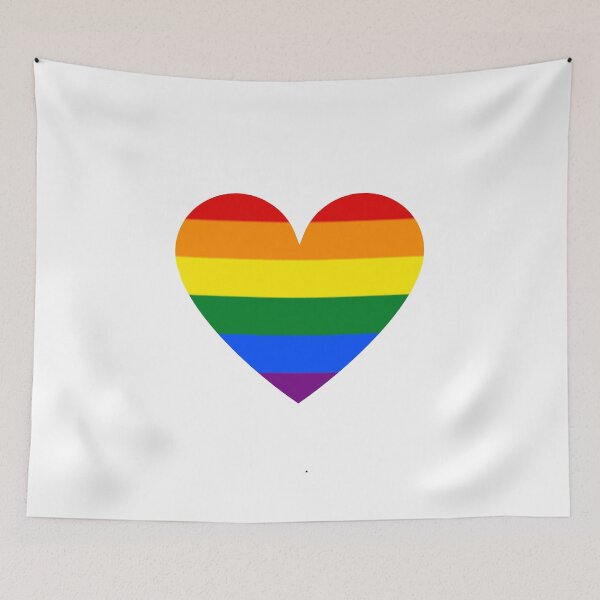Item preview, Pride Flag Heart - Gay Pride - White Background designed and sold by thesassypanda.
