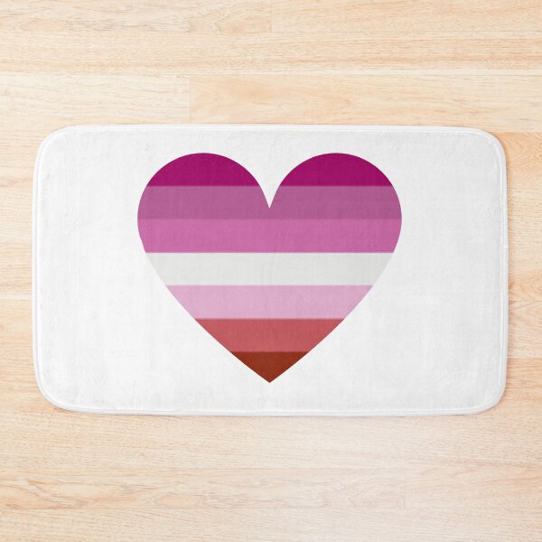 Item preview, Pride Flag Heart - Lesbian Pride - White Background designed and sold by thesassypanda.