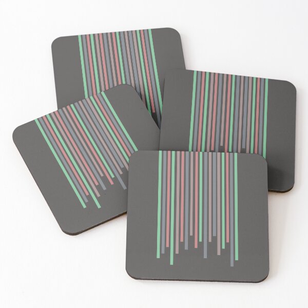Item preview, Pastel Bars (Charcoal) designed and sold by Petra Rosa.