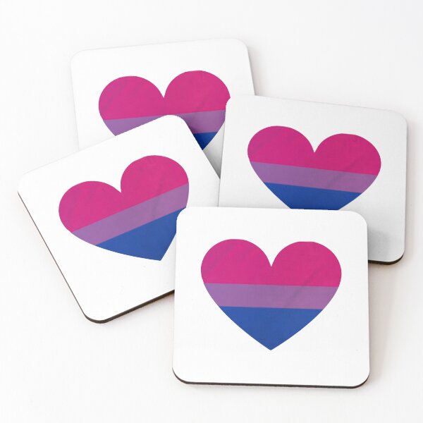 Item preview, Pride Flag Heart - Bisexual Pride - White Background designed and sold by thesassypanda.