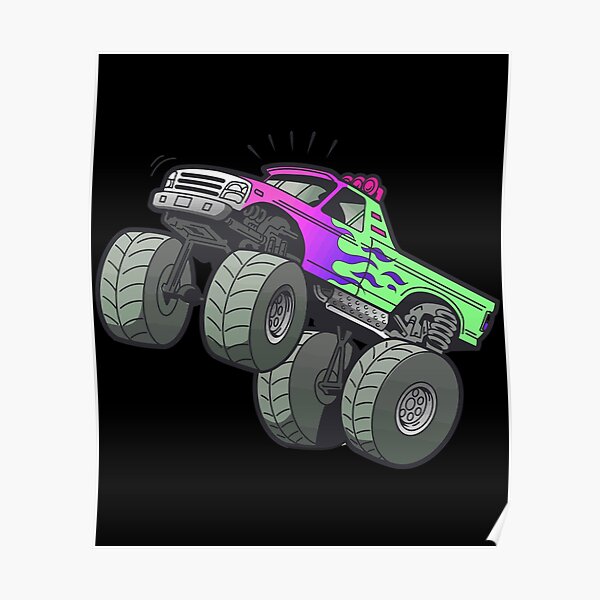 monster truck posters  redbubble
