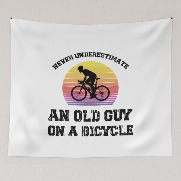 Item preview, Never Underestimate an Old Guy on a Bicycle Rider Cycling Gift Funny Cycling  designed and sold by unique things.