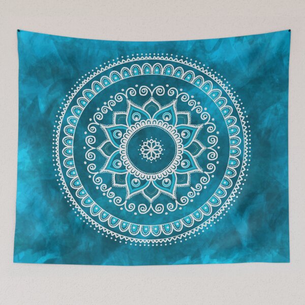 Item preview, Blue and White Mandala designed and sold by Alisha Pinto.