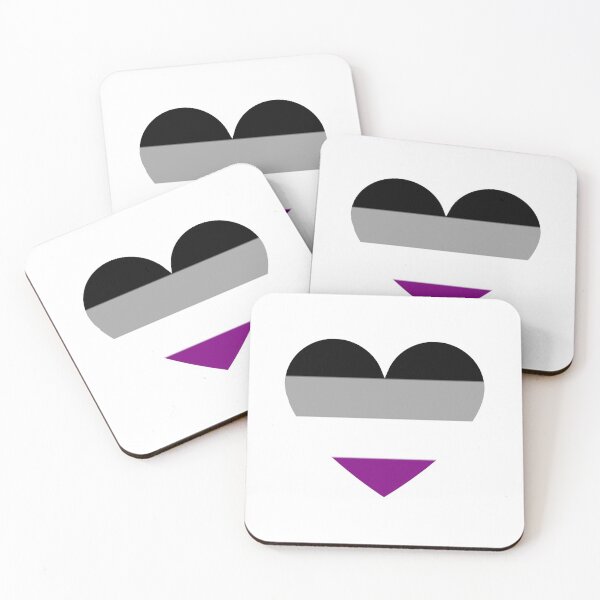 Item preview, Pride Flag Heart - Asexual Pride - White Background designed and sold by thesassypanda.