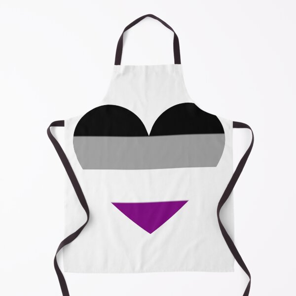 Item preview, Pride Flag Heart - Asexual Pride - White Background designed and sold by thesassypanda.