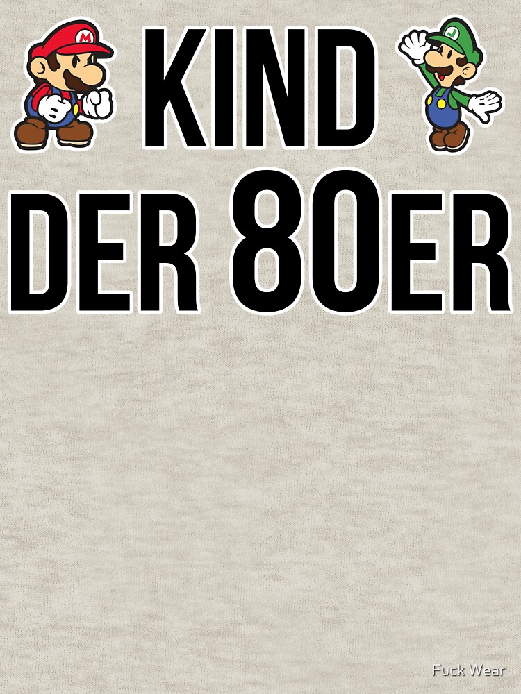 "Kind der 80er" Pullover Hoodie by ManuPOP Redbubble