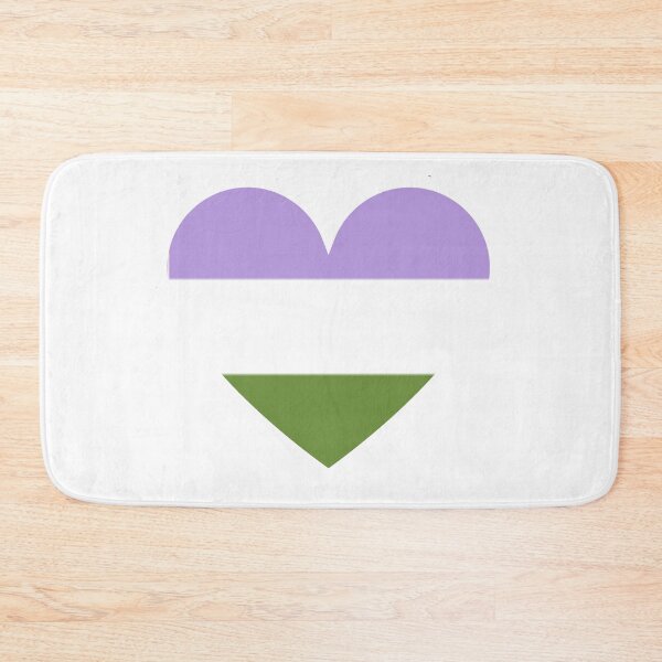 Item preview, Pride Flag Heart - Genderqueer Pride - White Background designed and sold by thesassypanda.