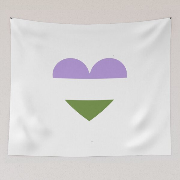 Item preview, Pride Flag Heart - Genderqueer Pride - White Background designed and sold by thesassypanda.