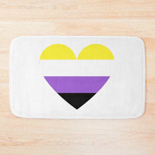 Item preview, Pride Flag Heart - Non-binary Pride - White Background designed and sold by thesassypanda.