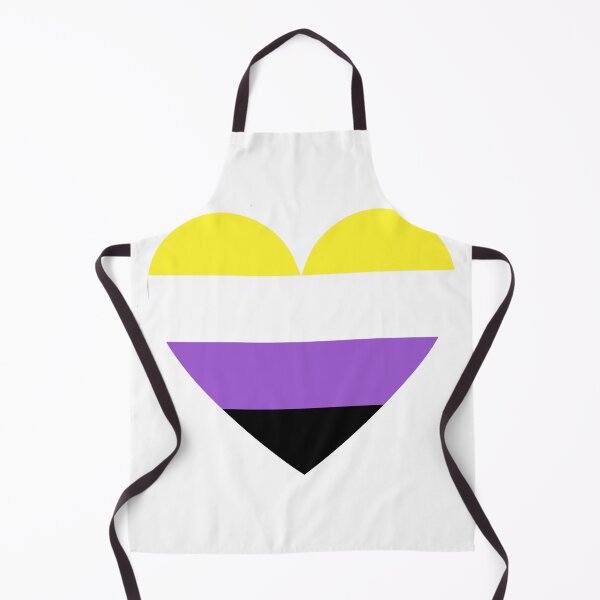 Item preview, Pride Flag Heart - Non-binary Pride - White Background designed and sold by thesassypanda.