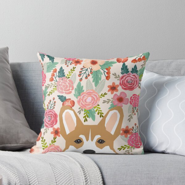 Item preview, Welsh Corgi florals spring flowers summer garden nature bloom corgi pet portrait gift for corgi owner must haves designed and sold by PetFriendly.