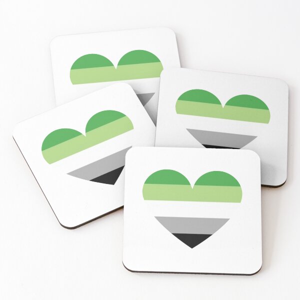 Item preview, Pride Flag Heart - Aromantic Pride - White Background designed and sold by thesassypanda.