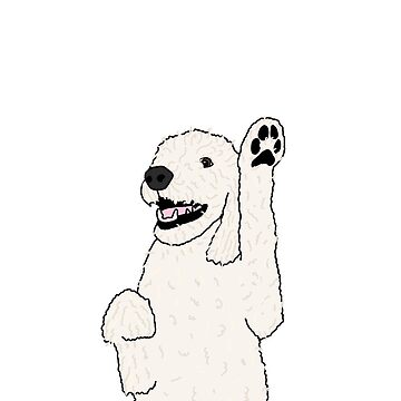 Artwork thumbnail, Goldendoodle wave by Kaycee Niemeier