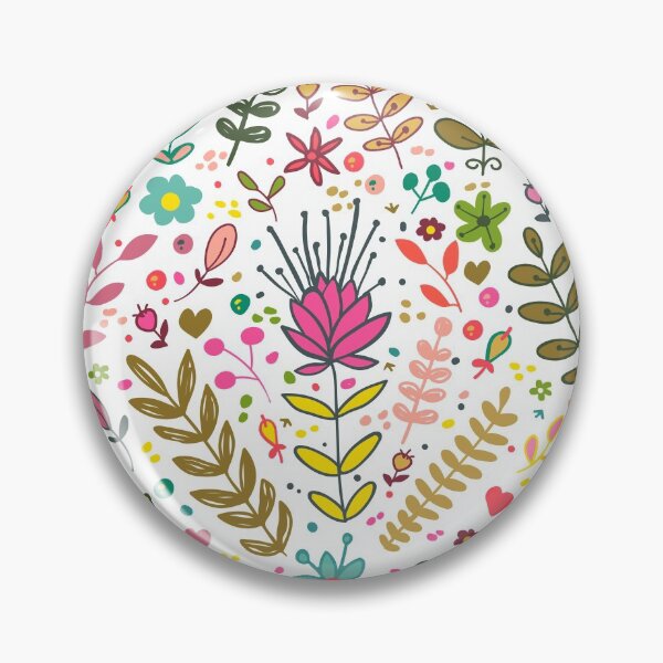 Item preview, flower pattern, colorful flowers, pink flowers, fuchsia flowers, yellow flowers, colorful flowers designed and sold by angelescar.