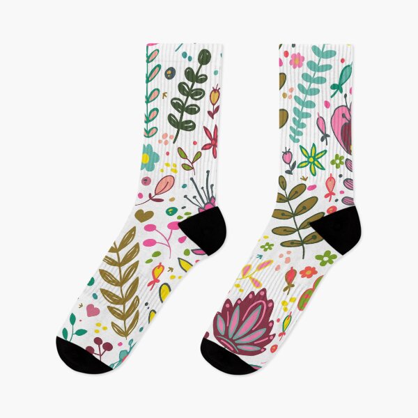Item preview, flower pattern, colorful flowers, pink flowers, fuchsia flowers, yellow flowers, colorful flowers designed and sold by angelescar.