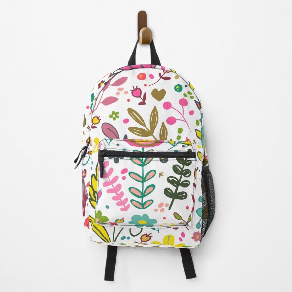 Item preview, flower pattern, colorful flowers, pink flowers, fuchsia flowers, yellow flowers, colorful flowers designed and sold by angelescar.
