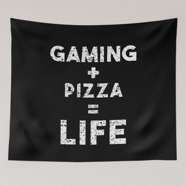 Item preview, life is better with pizza and gaming designed and sold by StarsPower.