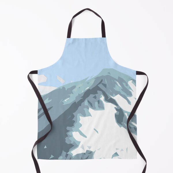 Item preview, Snow Mountains Nature Landscape Alps Idyll Illustration - Winter designed and sold by MadandMean.