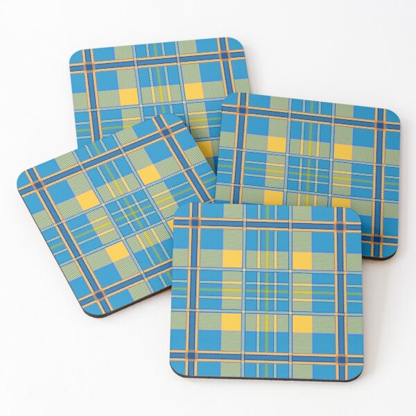 Artikelvorschau, Blauer gelber Tartan entworfen und verkauft von MaxnGeorge.