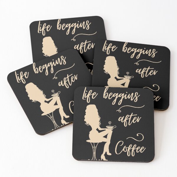 Item preview, Life beggins after Coffee designed and sold by Coffee &  Fashion.