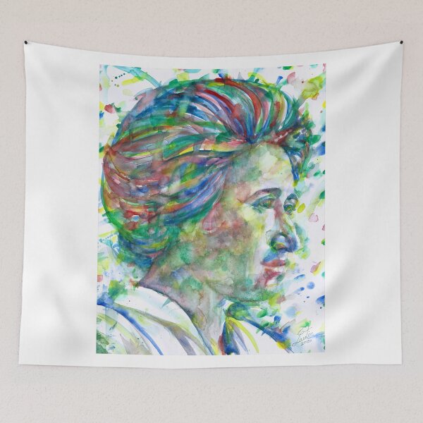 Item preview, ROSA LUXEMBURG - watercolor portrait .2 designed and sold by lautir.
