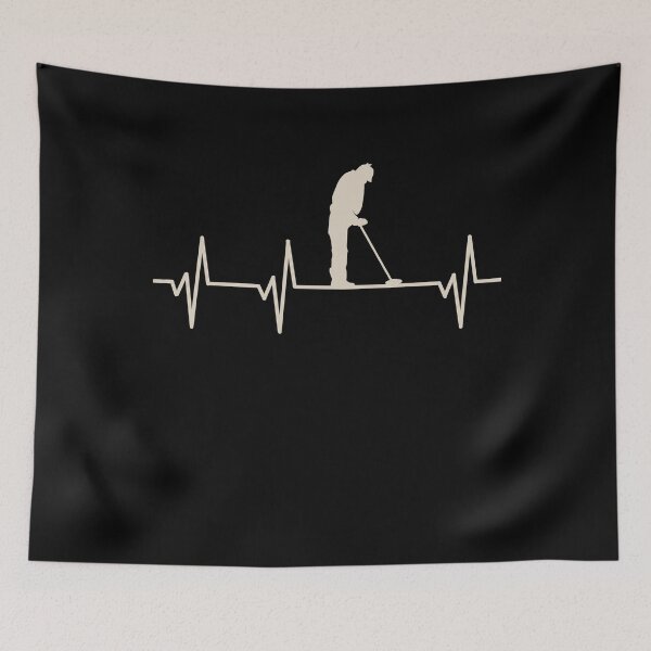Item preview, Metal Detecting Heartbeat Pulse Gift For Metal Detectors designed and sold by JokeGysen.