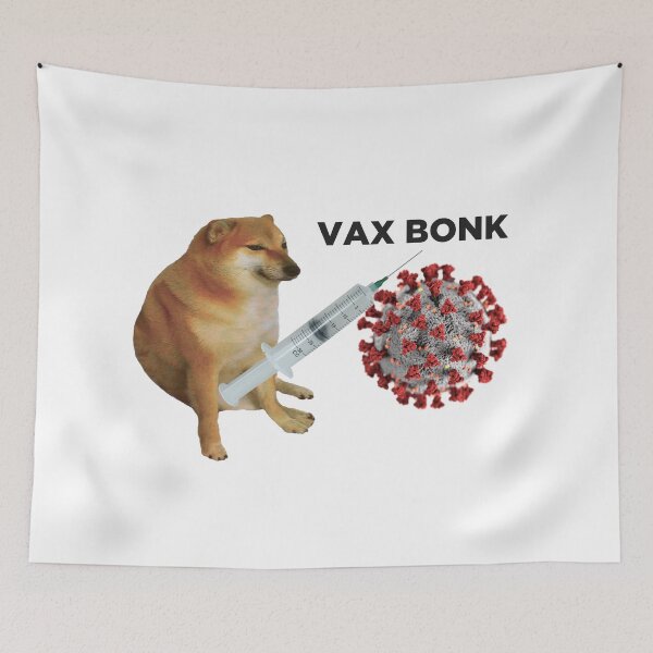 Item preview, Cheems Vax Bonk  designed and sold by UncleApo.