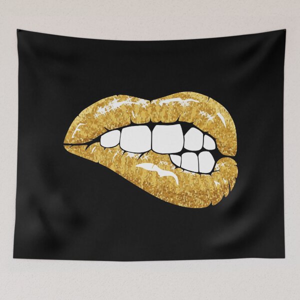 Item preview, Golden lips designed and sold by AlexGolyakov.