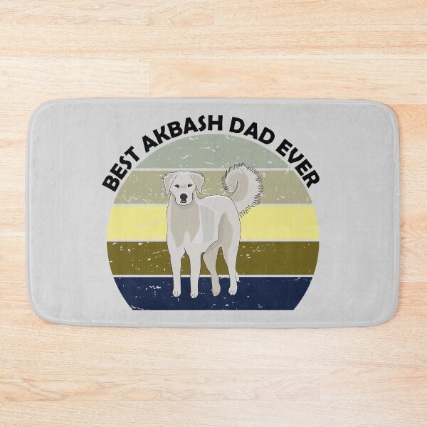 Item preview, Best akbash dog dad ever vintage dark green retro dark text, cute puppy designed and sold by SGS-.