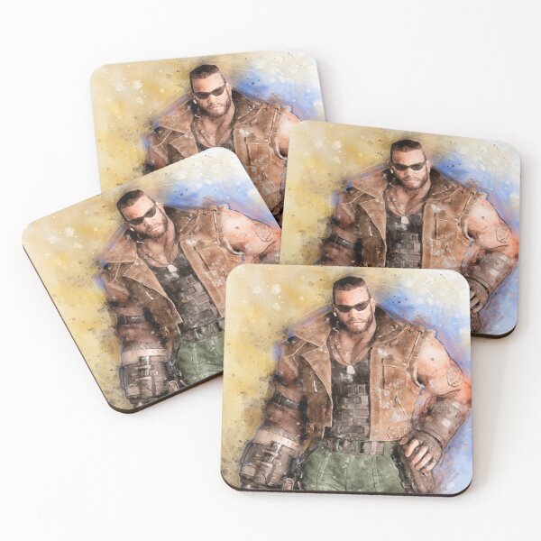 Item preview, Barret Wallace - Final Fantasy 7 watercolor designed and sold by PetsArt.