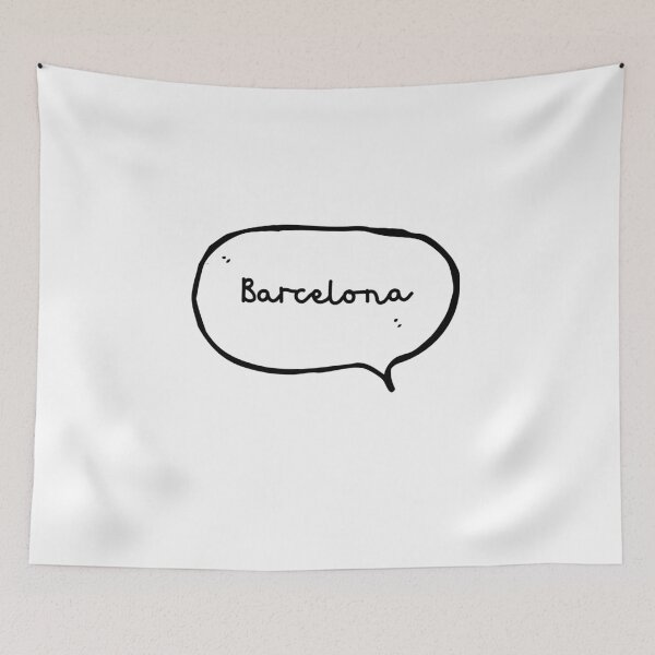 Item preview, Barcelona - Hand-write Hand-drawn Speech Bubble designed and sold by CityCollection.