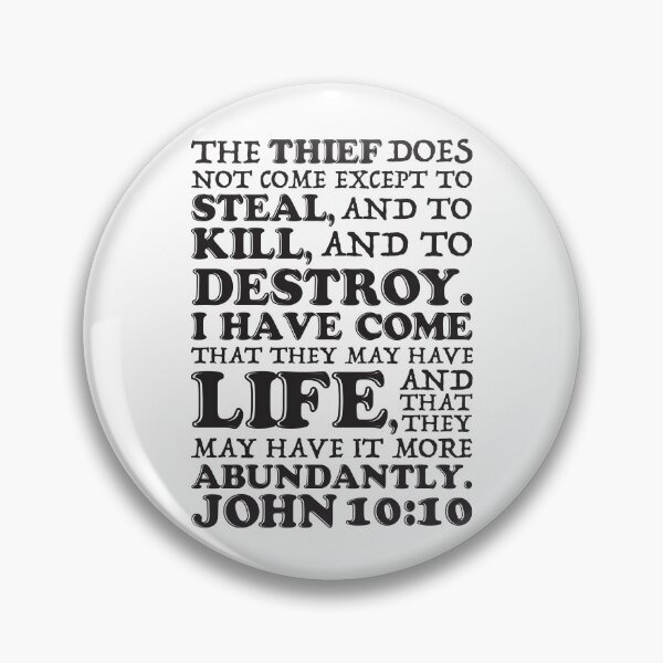 Item preview, John 10:10 Steal Kill Destroy designed and sold by plushism.